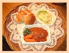 「ランチセット冬バージョンの一例」